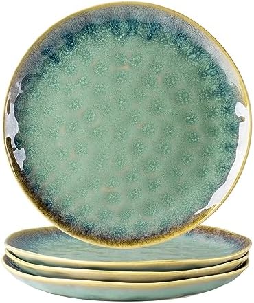 Henten Home Ceramic 11 Dinner Plates, French Country Pasta Plate Set of 4 by HentenHome