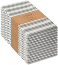 TWINY threads 12Pcs 100% Cotton Cloth Napkins, 18"x18", Reusable, Black by TWINYThreads