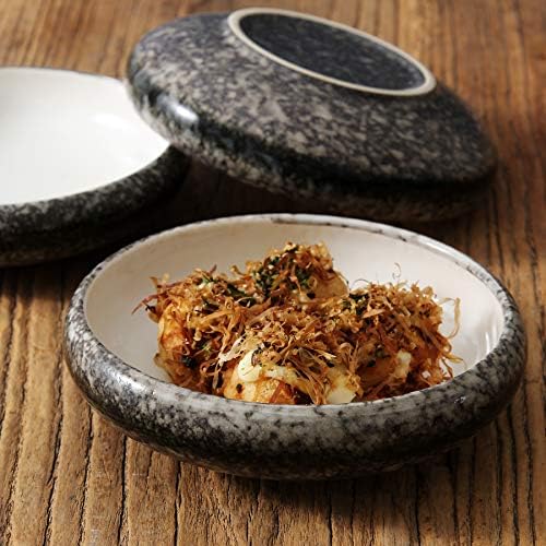 Uaral Serving Dishes,Salad Plate,Japanese Stoneware Appetizer Plate,Set Of 4,5.5 Inch,14 oz(White) - Image 2