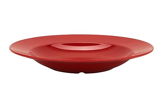 GET B-2412-CR-EC Melamine Pasta Bowl with Wide Rim, 24 Ounce, Cranberry (Set of 4)