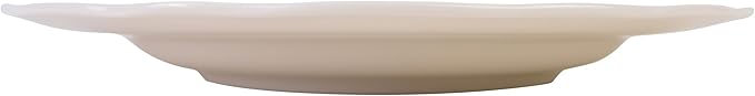 222 Fifth Luxe Peony Neutral Porcelain 12-Piece Dinnerware Set – Service for 4, Includes Dinner Plates, Salad Plates & Cereal Bowls, Glossy Finish, Dishwasher Safe, for Daily Dining & Entertainment