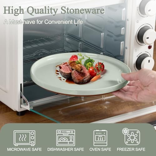 LIANYU Stoneware Dinnerware Sets Service for 8, 24 PCS Plates and Bowls Set - Image 4