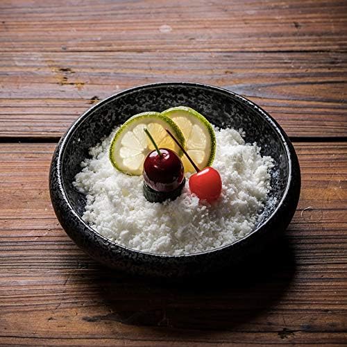 Uaral Japanese Plates Serving Dishes,Salad Bowl Set,Dessert Plate,Appetizer Plate Set of 4,5.5 inch(Black Speckled) - Image 2