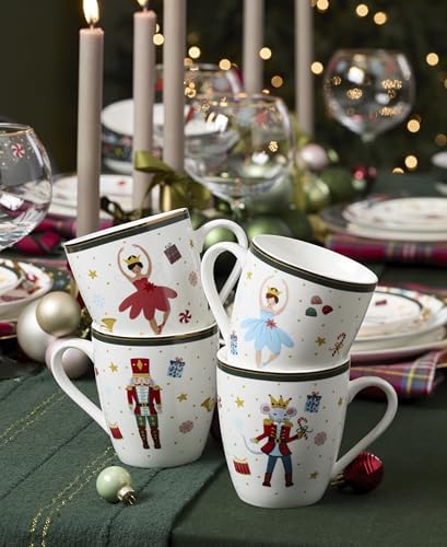 Lenox Nutcracker Ballet Christmas Porcelain Mug Set for 4, 13oz - Image 6
