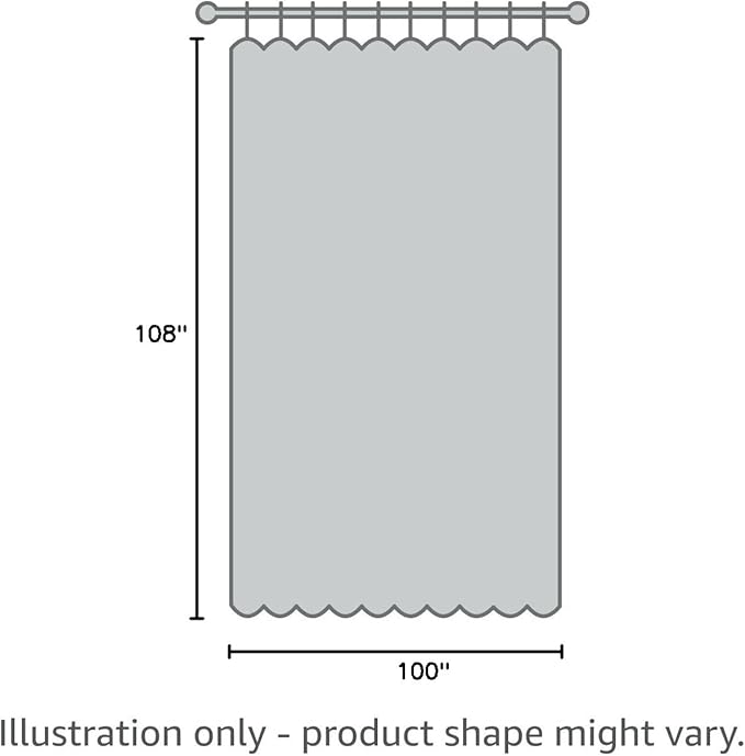 PrinceDeco 100% Blackout Curtains Linen Drapes 108 Inches Long Room Divider Curtains Patio Curtain for Sliding Door Thermal Curtain for Sliding Glass Door,W100 X L108 Inch, Preal White