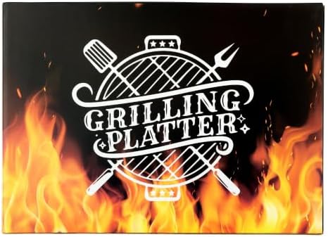 R HORSE Melamine Grill Platter Gift for Dad, BBQ White Oval Serving Tray - Image 6