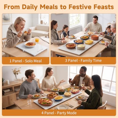 Food Warmers for Parties Buffet 47"x15"Long Warming Trays for buffets Party - Image 2