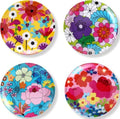 French Bull Assorted Plates - 4 Piece Set - 11 inch Melamine Dinner Plate Set - Melamine Dinnerware for Indoor and Outdoor - Assorted Garden Floral (Pack of 6) by FrenchBull