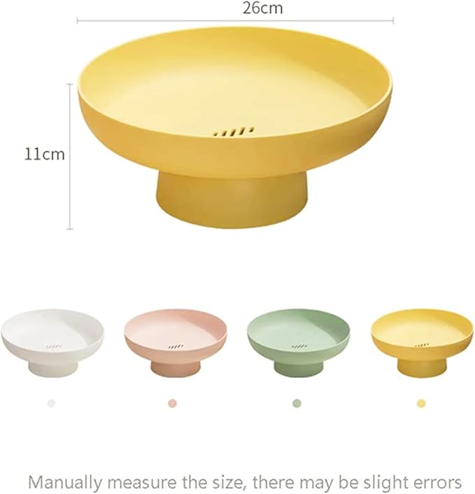 Fruit bowl Fruit Basket for Kitchen Countertop Storage Baskets Stand Organization, Decor Centerpiece for Kitchen Counter or Dining Room Tables, White