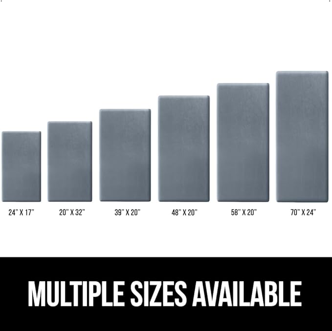 GORILLA GRIP Comfortable Cushioned Kitchen Mats for Floor, Waterproof and Stain Resistant Soft Top, 3/4 Inch Thick Ergonomic Standing Desk Anti Fatigue Mat, Foam Supports Ankles, Feet, 20x32, Charcoal