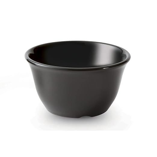G.E.T. BC-70-BK Melamine Bouillon Cup/Bowl, 7 Ounce, Black (Set of 12) by Unknown
