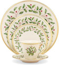 Lenox Holiday Porcelain 5-Piece Christmas Dinnerware Set for 1 by Lenox