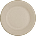 World Centric Compostable Plates 6" - Unbleached Plant Fiber. Grease Resistant - 250 Pack