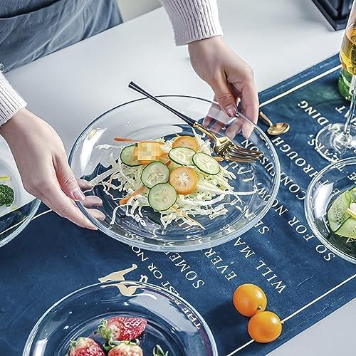 7 Inch Round Tempered Glass Dessert Plates, Small Mini Appetizer, Fruit, Salad and Cake Plates, Set of 3 - Image 7