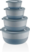 Mixing Bowls with Airtight Lids – 8 Piece Nesting Kitchen Set – BPA-Free, Leak-Proof & Stackable – Dishwasher, Microwave & Freezer Safe