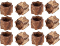 Napkin Rings, Wood Napkin Rings Napkin Holders Buckles for Dining, Anniversary, Birthday, Dinner, Christmas, Party of Table (Brown Mango Set of 12)