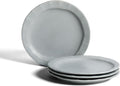 Stone Lain Oasis 4-Piece Salad Plate Set Stoneware, Grey Blue