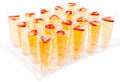 Restaurantware 4.5 Ounce Plastic Straight Wall Shooter Glasses 100 Tall Cocktail Glasses- Trays Sold Separately Clear Plastic Clear Champagne Glasses For Mimosas Sparkling Wines And Champagne