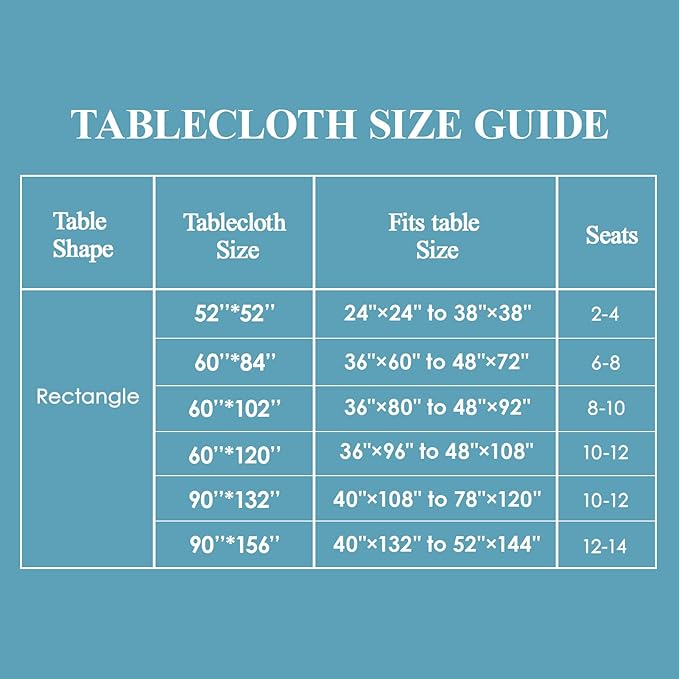 VidaFete 1 Pack Square Tablecloth 52 x 52 Inch Tablecloths Stain Wrinkle Resistant Polyester Dining Table Cover for Kitchen Dinning Party Wedding Rectangular Tabletop Buffet Decoration(Black)