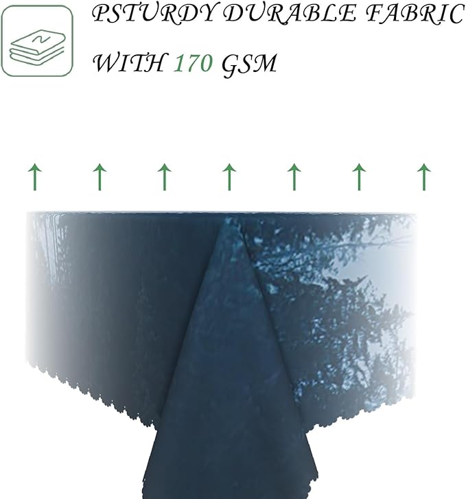 52x70 Inch Nature Rectangular Tablecloth Tall Tree Forest Table Cloth Waterproof Durable Table Cover for Holiday Picnic Outdoor BBQ Decor