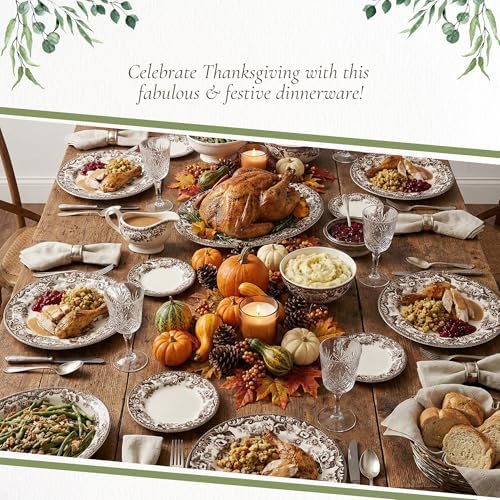 Spode Delamere Bread & Butter Plates, Set of 4 – 6.5 Inch Fine Earthenware Dish for Bread, Rolls & Biscuits, Microwave, Dishwasher, Freezer & Warm Oven Safe – English Country Tableware Made in England - Image 5