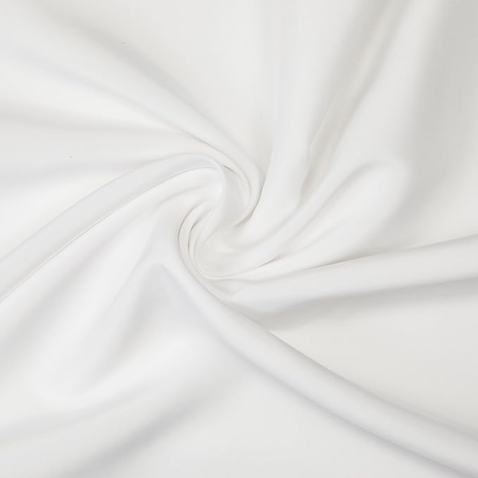 Gee Di Moda Rectangle Tablecloth - 90 x 132 Inch White Table Cloth for 6 Foot Tables with Floor-Length Drop - Heavy Duty Washable Fabric for Holiday Party, Dinner, Weddings & Baby Shower