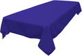 LA Linen Polyester Poplin Washable Rectangular Tablecloth, Stain and Wrinkle Resistant Table Cover 60x90, Fabric Table Cloth for Dinning, Kitchen, Party, Holiday 60 by 90-Inch, Royal Blue