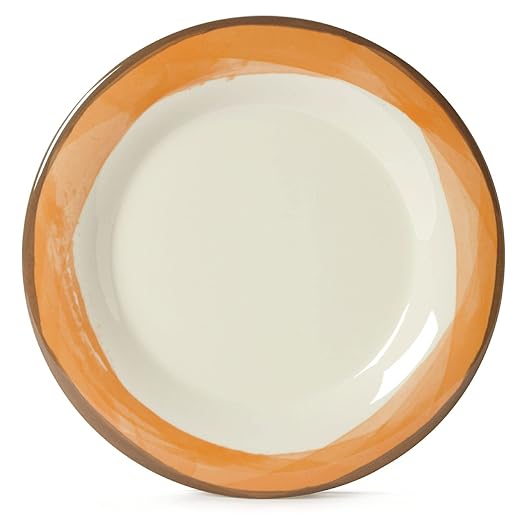 G.E.T. 7.5" Heavy-Duty Wide Rim Melamine Salad Plate (Set of 12)