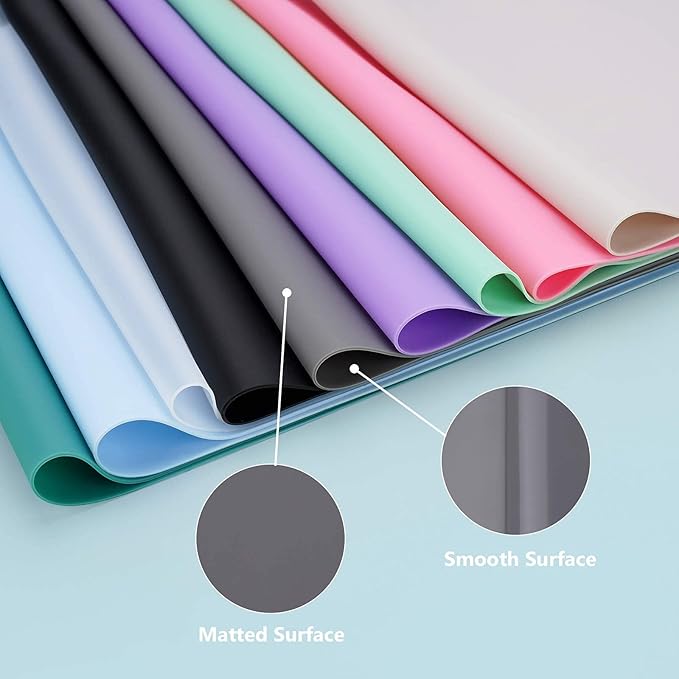 Gartful Extra Large Silicone Mats for Countertop, 28" by 20" Multipurpose Mat, Counter Table Protector, Desk Saver Pad, Placemat Nonstick Nonskid Heat-Resistant Pad, Semitransparent