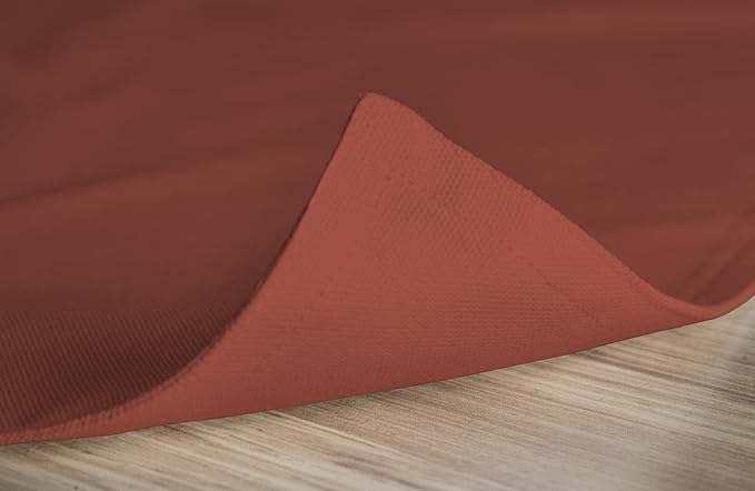 Calicot Placemats Set of 6 100% Cotton Washable Cloth Place Mats, Reusable Table Mats for Spring/Summer & Christmas Decorations Kitchen Dining Party Wedding (Burnt Sienna Brown, 13" x 19")