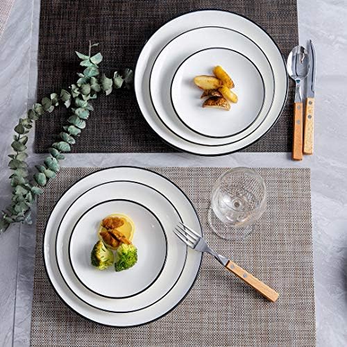 YOLIFE 6 inch Small Ceramic Plates, Appetizer Plates Set of 6 - Image 6