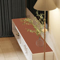 Leather Desk Mat,1.8mm Thick,16x54 Inch Desk Cover,Desk Protector Mat,Dresser Cover Top,Table Cover Rectangle,End Table Cover,Coffee Table Cover Rectangle(Brown+Gray,16x54)