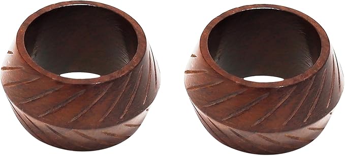 Wooden Napkin Rings Handcrafted Natural Wood Napkin Rings Decorations Christmas Ornaments Best for for Table Décor, Dinner Party, Wedding Party, Dining Parties, Table Decoration (12)