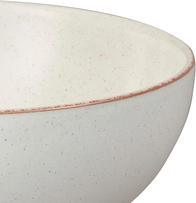 Denby - Heritage Atrium Cereal Bowls Set of 4-27.7oz Natural Ceramic Stoneware Tableware Set - Dishwasher Microwave Oven Safe - Scratch Chip Resistant - Everyday Dinnerware Soup, Dessert Bowls