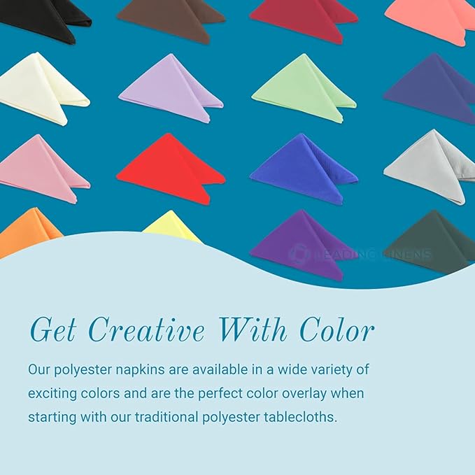 Polyester Cloth Napkins - Washable Soft Table Linens - Durable & Elegant for Dining, Restaurants, Weddings, Events, Rentals, Banquets, & Parties - Premium Quality Set of 250, Navy Blue, 20"x20"