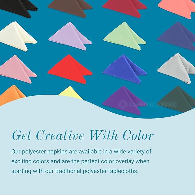 Polyester Cloth Napkins - Washable Soft Table Linens - Durable & Elegant for Dining, Restaurants, Weddings, Events, Rentals, Banquets, & Parties - Premium Quality Set of 250, Hunter Green, 17"x17"