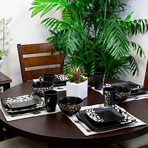 Elama's Savannah 16 Piece Stoneware Dinnerware Set - Image 5