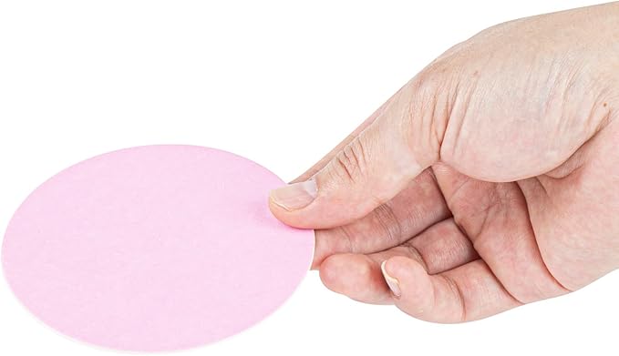 Restaurantware Paper Coasters 100 Pack of 3.5 Inch Disposable Beverage Coasters Absorbent for Hot and Cold Drinks Pink Coffee Cup Essentials for Table Decor, Kitchen, Home Patio or Living Room