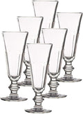 La Rochere Perigord Champagne Flutes Set of 6 – Classic French Toasting Glasses with Faceted Ribbed Silhouette – Pressed Stemmed Flutes for Sparkling Wine, Mimosas & Elegant Entertaining (5.4 Oz)