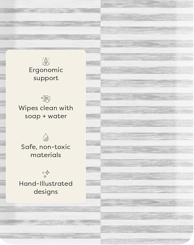 House of Noa Nama Standing Mat – Anti-Fatigue Cushioned Kitchen Mats for Floor | Ergonomic Bounce-Back Foam Kitchen Mats | Anti-Fatigue Mats for Kitchen & Standing |Reese Ash | 22" x 72"