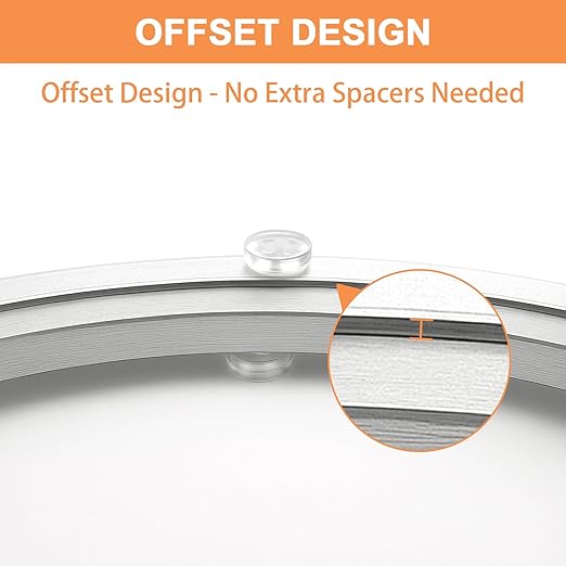 TamBee 10 Inch Lazy Susan Bearing Base - 150lb Capacity Aluminum Heavy Duty Lazy Susan Turntable Mechanism Kit for Smooth Rotation, Universal Hardware for DIY Furniture, Table (Base Only)