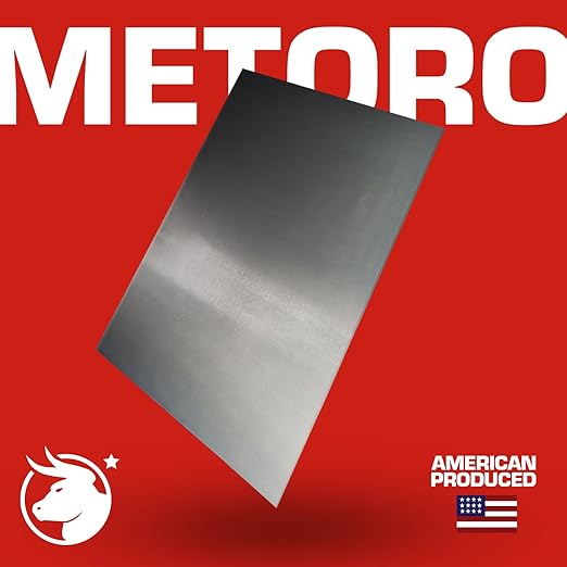 16-Gauge Mild CRS Steel Sheet - Formable, Weldable, Magnetic, Smooth Surface - Industrial-Grade Metal Plate for DIY Projects, Fabrication, and More. (5, .060 x 12 x 12)