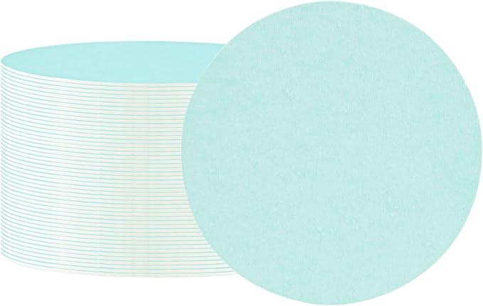 Restaurantware Paper Coasters 1000 Pack of 4 Inch Disposable Beverage Coasters Absorbent for Hot and Cold Drinks Turquoise Coffee Cup Essentials for Table Decor, Kitchen, Home or Living Room