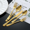 50-piece flowers Gold TWEE Silverware Set for 10, Palace Style Stainless Steel Flatware Cutlery Serving Utensils, Eating Tableware for Home Kitchen Hotel Restaurant, Mirror Polished