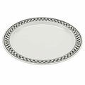 G.E.T. 9" Heavy-Duty Wide Rim Melamine Dessert Plate (Set of 4)