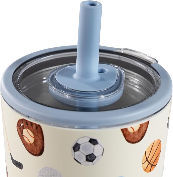 HydroJug Everyday Tumbler 14 oz – Ceramic-Lined Insulated Tumbler with Straw and Soft-Touch Lid, Cup Holder Friendly, Double-Wall Vacuum Insulation, Reusable Travel Cup – Sports