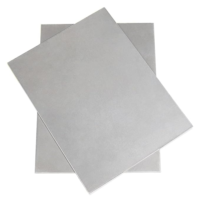 TEN-HIGH 2 Pack 22 Gauge Mild Steel Sheet Metal Plate 8 x 12 Inch Cold Rolled Steel Plate for Professional Industrial Use and DIY Projects - Smooth Surface, Easy to Form and Weld