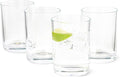 Amazon Basics Drinking Glasses, 4-Piece Set, 11 oz., Dishwasher-Safe