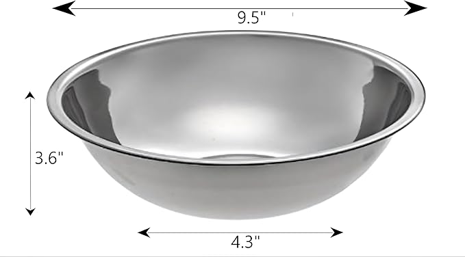 Stainless Steel Mixing Bowl for Commercial and Home Kitchen