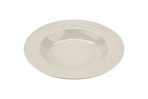 G.E.T. B-1611-IR-EC Melamine Pasta Bowl with Wide Rim, 16 Ounce, Ironstone (Set of 4)